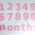 赤ちゃんの成長記録に☆数字のガーランド「monthsセット」