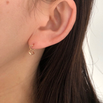 new!【14kgf】10㎜　ジグキャッチレスフープピアス /迷ったらこのサイズがお勧め