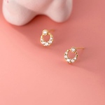 SV925  小ぶり かわいい　月　星　ミニピアス　スタッドピアス　小さめ　シルバー925 ピアス 金属アレルギー対応  セカンドピアス　重ね付け