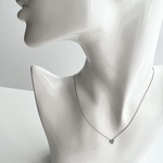  #minne_new 小さいマットハート華奢チェーンネックレス　金属アレルギー対応　サージカルステンレスネックレス　ステンレス316l 変色しづらい　ゴールド　シルバー　18kコーティング