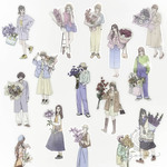 女の子花束フレーク 2 <S442>