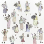 女の子花束フレーク 1 <S441>