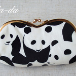 モノクロパンダのメガネケース(214)