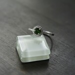 クロムダイオプサイド　ラウンドCZリング　SILVER925