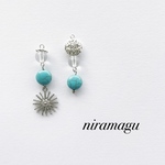 turquoise＊asymmetry pierce