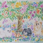 ❮水彩画❯シャンデリアツリーの下で(K様専用頁)