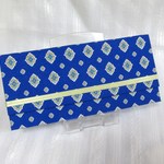 プロヴァンス風チケットケース　あお