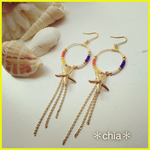 夏が来た(o^^o)＊chia＊マリンピアス ひとで