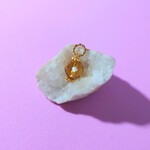【再販】キラキラ シトリン 天然石 ペンダント トップ