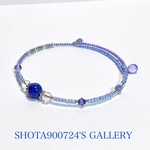 ［再販8］高品質　タンザナイト　シングル　ブレスレッド　天然石　#minne_new  Swarovski  #スペシャルギフト