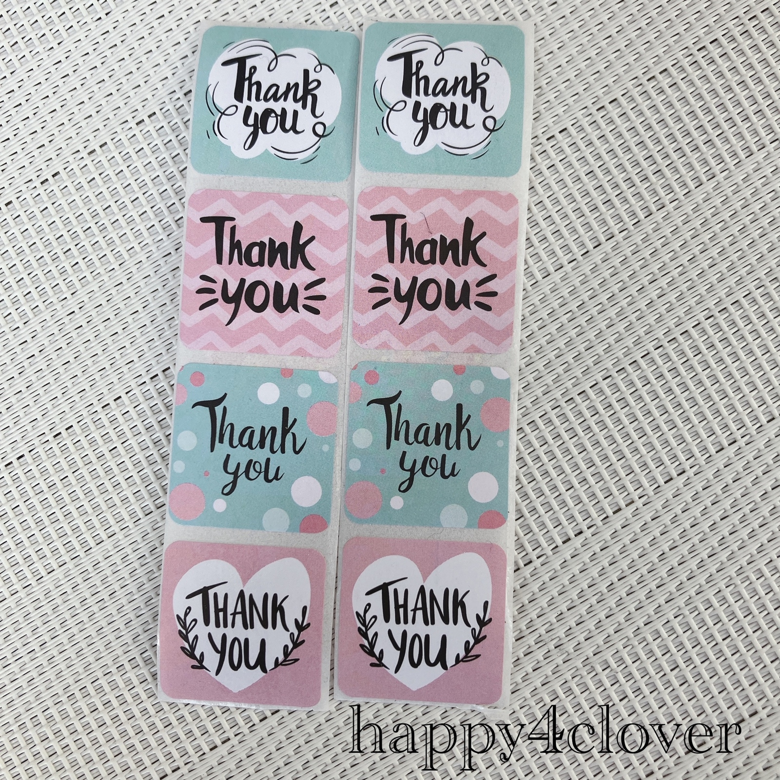 サンキューシール スクエア① - happy4clover'S GALLERY | minne