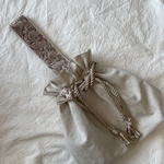 刺繍リボンワンハンドル巾着