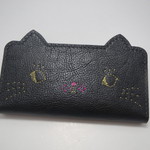 kuromame573様専用　ねこのお顔　手帳型スマホケース　黒猫