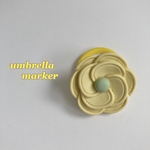 《C17》 ヽnew/ 傘目印 ☆ アンブレラマーカー　カメリア　パステルイエロー