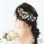 小枝アクセサリー【花雪】ブライダル　結婚式　花嫁　ウェディング　成人式　卒業式　ヘアアクセサリー　髪かざり 成人式　卒業式　髪飾り　振袖　着物　和装　ヘアアクセサリー　かんざし　留袖