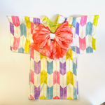 小型犬☆猫用浴衣矢絣柄(淡色)LTサイズ