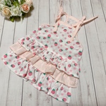 犬服🐶🐾イチゴ🍓メッシュニット キャミソールワンピース👗💞