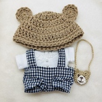 ちびぬい服　ハンドメイド♪  服上下とクマの帽子とかばんの4点セット