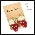 ピアス いちご ピアス 大ぶり イヤリング 大ぶり イヤリングいちご　いちごアクセサリー