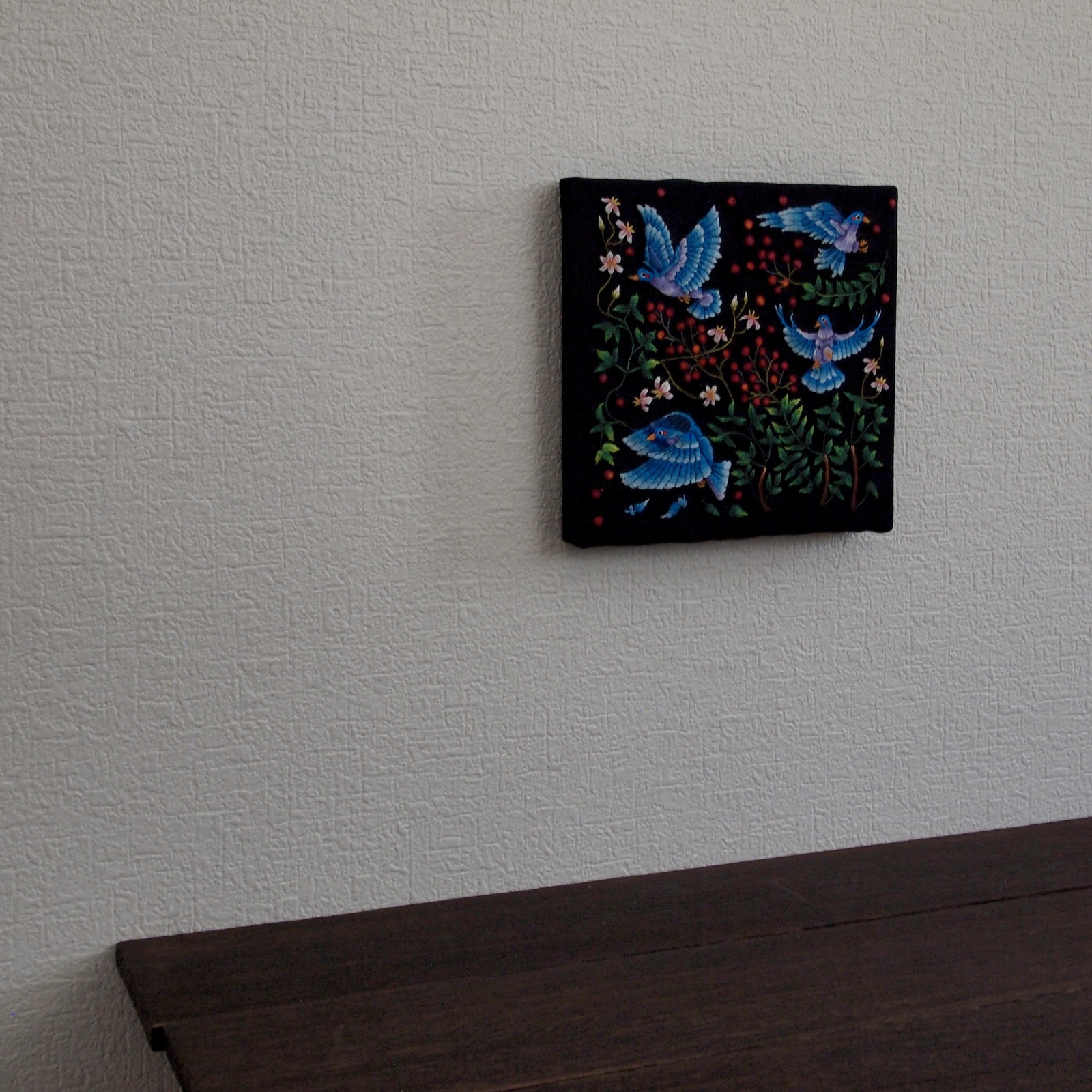 手刺繍 アート 青い鳥 - ERINYAMAN | minne byGMOペパボ 国内最大級の
