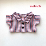 20cmぬいぐるみ用　ストライプシャツ(レッド&ブルー)
