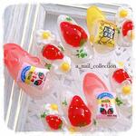 個性派かわいい♡いちごの実といちごのお花 いちごミルクを添えて♡”