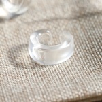 Ear cuff（Clear＆Frosted）：波動玉®【受注生産】