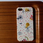 ヤマダさまオーダー品*iphone5/5s*memories of rain*イエローｘレッド系スマホケース ハンドメイド