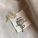 【限定セール￥399】韓国ファッション　フラワーマットピアス　大人可愛い　アクセサリー　-2106