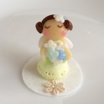 コロリン♪ 手のひらにのる 紫陽花の天使さん♪(グリーン)