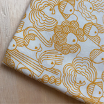 ※【USAコットン53×50】moda face・マスタード
