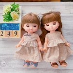 ＊249ソランちゃん・メルちゃん服＊花柄ブラウス&スカートセット