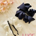 eko様専用♡ふわふわリボンのバナナクリップ