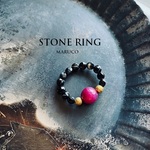 RING360-165ファイヤーアゲートPINK*天然石リング ゴムの指輪　HEMATITE stretch [送料無料] 