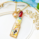 【人魚姫の洞窟🧜‍♀️💕🏰】貝／マーメイド／マリン／マトリカリア／ドライフラワー／花びら／シェル／星の砂／リップ／ペンダント／ネックレス／ゴールドチェーン