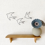 【ツバメ 3羽セット】ワイヤーアート ワイヤークラフト シンプルナチュラルなインテリア雑貨＊ (送料無料)