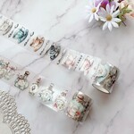 ５月PET２本セット　香水＆ティーカップ　PETテープ　ハル×文具女子オリジナル　フィルムテープ