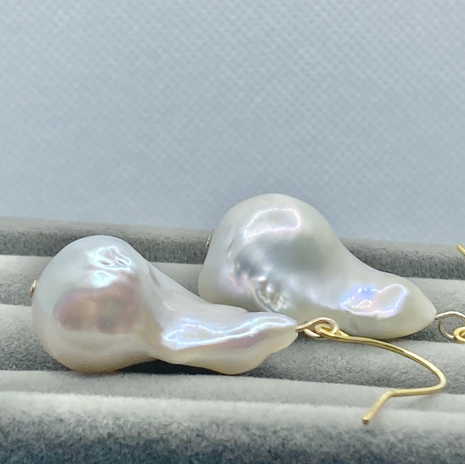バロックパール オイスターパール 大粒 25〜26mm ピアス