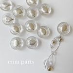 silver foil beads6p