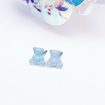 【再販】小さなベアーズピアス／イヤリング　クリスタルフロスト
