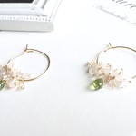 【1点もの】パステルカラーのフープピアス