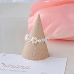 純白の花束💐👰 "Pure white" ビーズリング*。