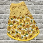 yellow girly&HIMAWARIノースリーブワンピース　Ｓ