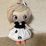 イーマリー服　黒いお花