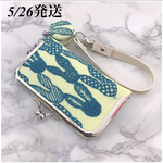ハンドメイド　ミナペルホネン　pomppia  ストラップ　カードケース