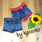 ペイズリー柄shortpants（blue）