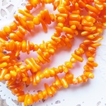 珊瑚（コーラル）の小さな小さな枝　ゴールドNo2　　1連38㎝～40cm
