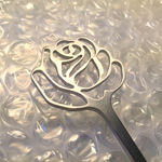 アルミ製薔薇の耳かき