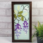 rosesan様専用　　5月のちりめん押し絵　藤の花