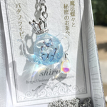 バタフライピー 水色🦋「魔法蝶々と秘密のお茶会」ティーポット